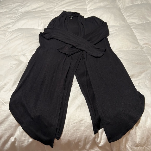 Ana women’s black sz XS long cardigan, lightweight, slit in back - Picture 7 of 7